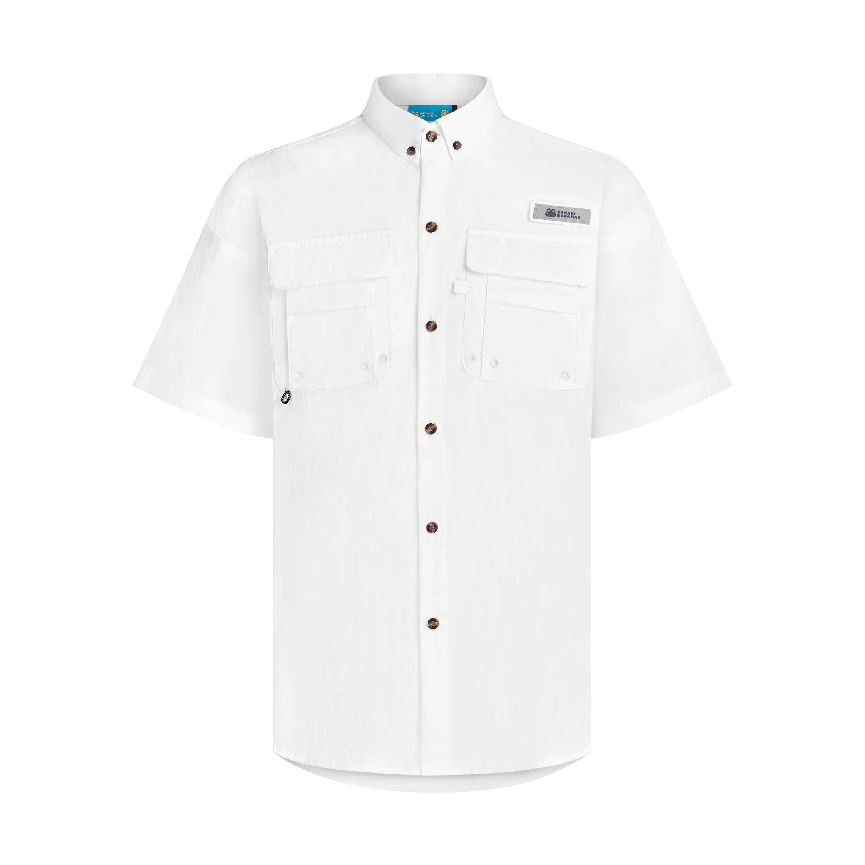THE SPF BAHAMIANO SHIRT SHORT SLEEVE -WHITE