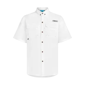 THE SPF BAHAMIANO SHIRT SHORT SLEEVE -WHITE