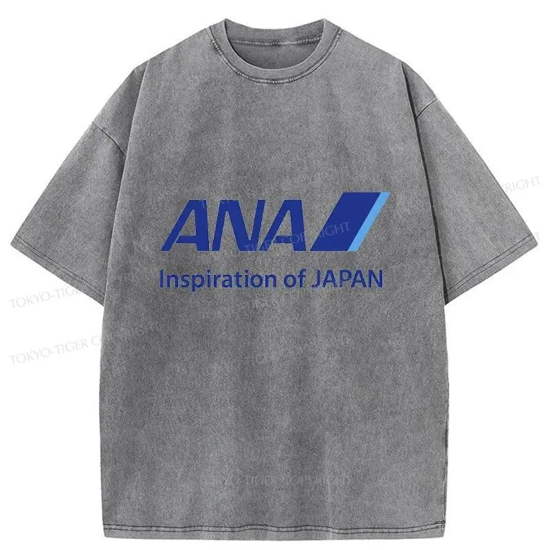Tokyo-Tiger All Nippon Airways Washed T-Shirt