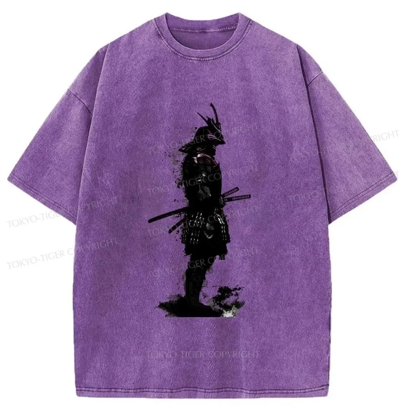 Tokyo-Tiger Armored Samurai Samurai Washed T-Shirt