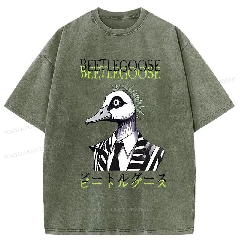 Tokyo-Tiger Beetle Goose Japan Washed T-Shirt