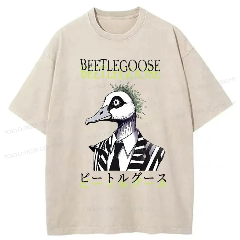 Tokyo-Tiger Beetle Goose Japan Washed T-Shirt
