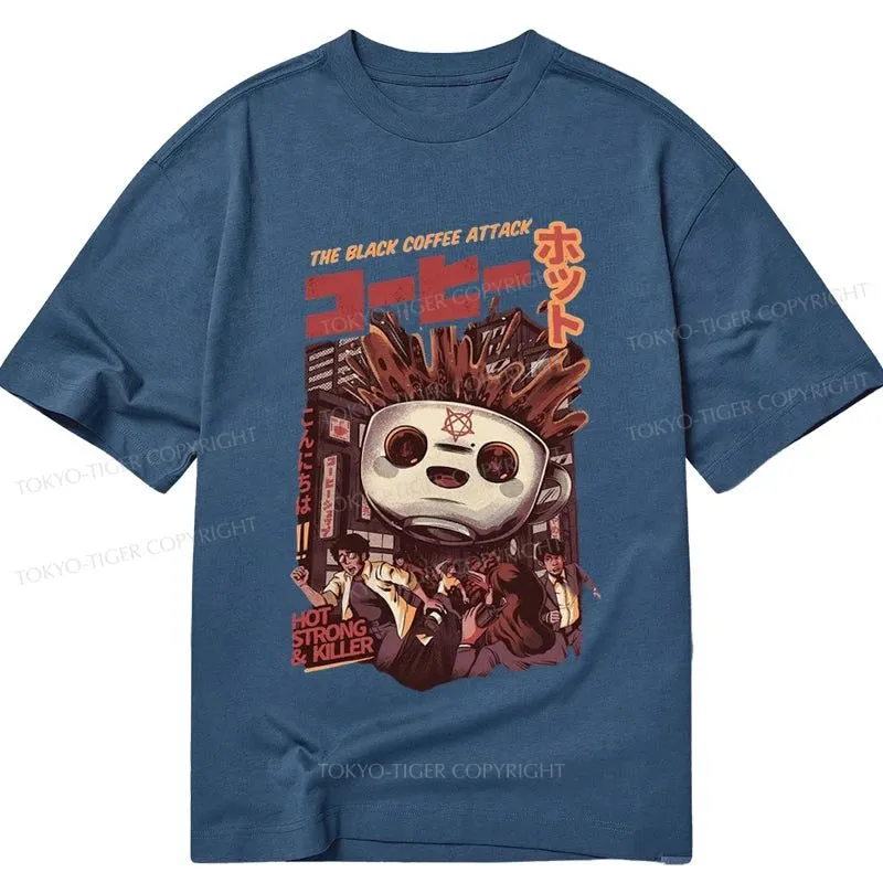 Tokyo-Tiger Black Coffee Kaiju Attack Classic T-Shirt