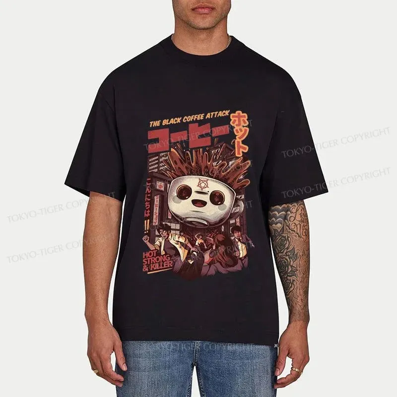 Tokyo-Tiger Black Coffee Kaiju Attack Classic T-Shirt