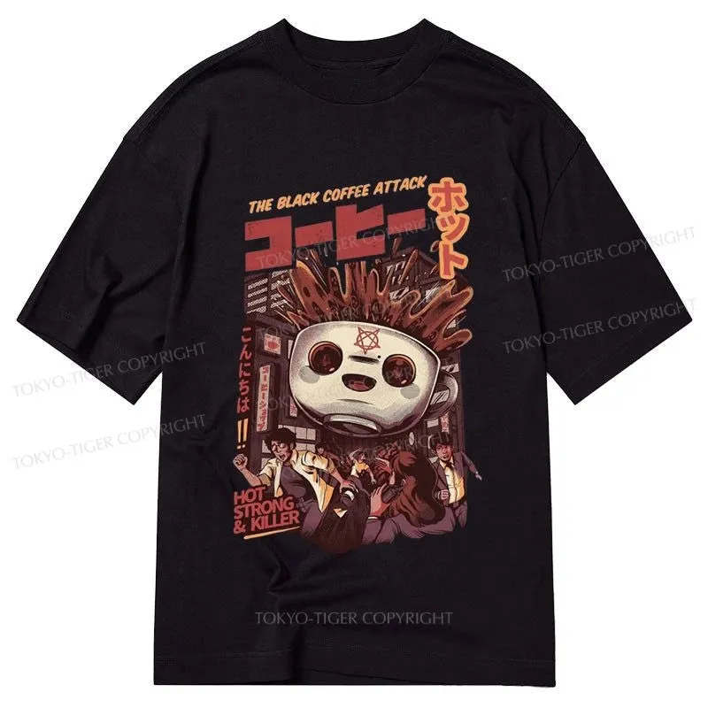 Tokyo-Tiger Black Coffee Kaiju Attack Classic T-Shirt
