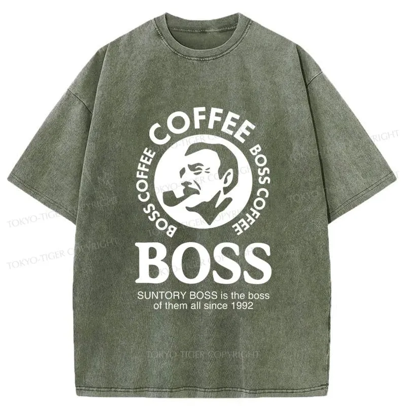 Tokyo-Tiger Boss Is The Boss Of Them All Washed T-Shirt
