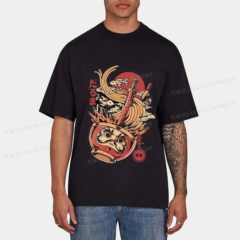Tokyo-Tiger Daruma Ramen Japanese Art Classic T-Shirt
