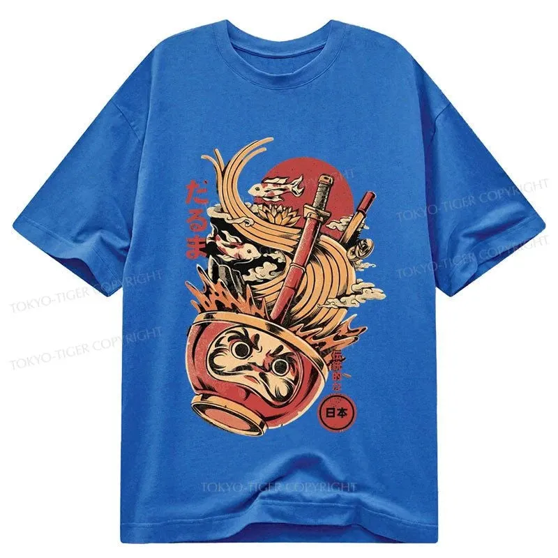 Tokyo-Tiger Daruma Ramen Japanese Art Classic T-Shirt