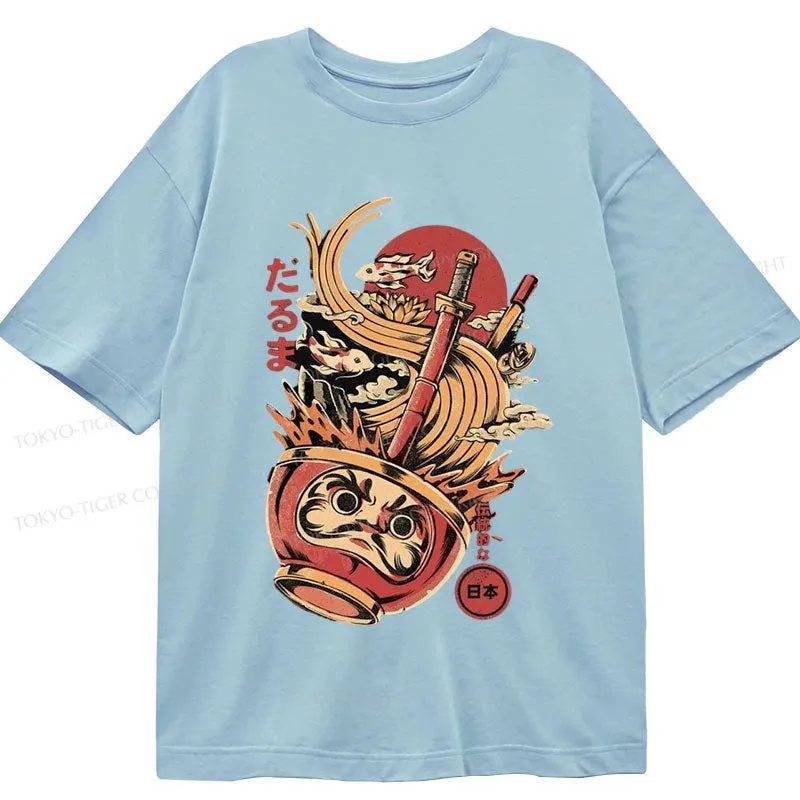 Tokyo-Tiger Daruma Ramen Japanese Art Classic T-Shirt