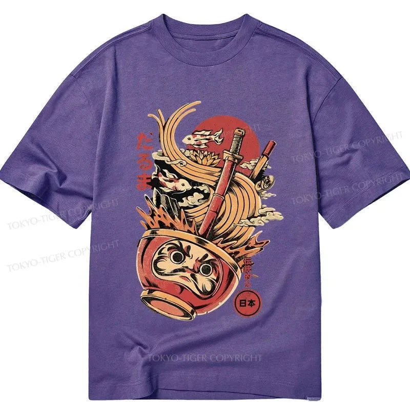Tokyo-Tiger Daruma Ramen Japanese Art Classic T-Shirt