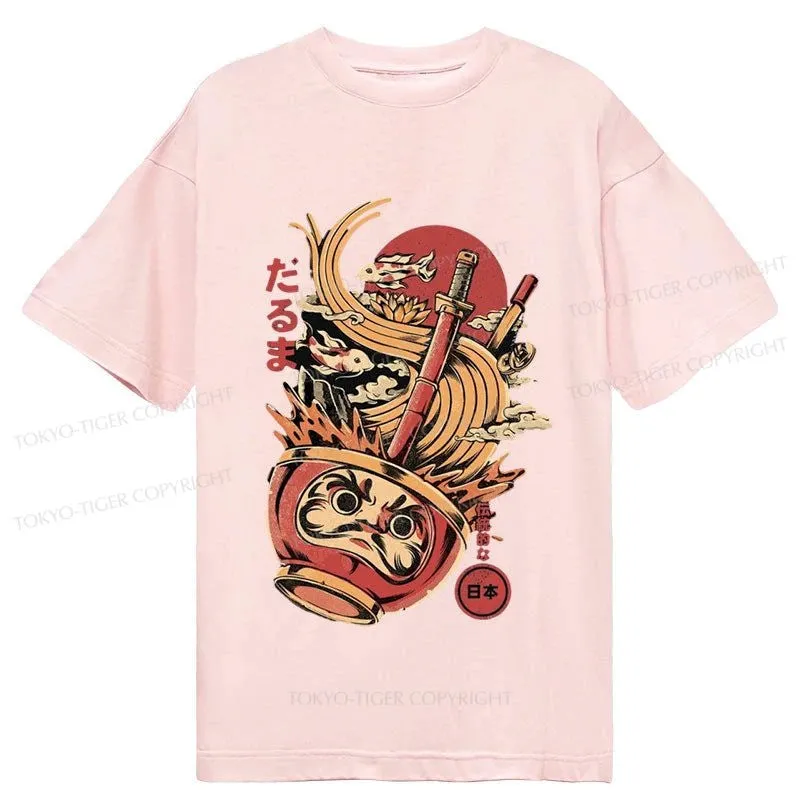 Tokyo-Tiger Daruma Ramen Japanese Art Classic T-Shirt