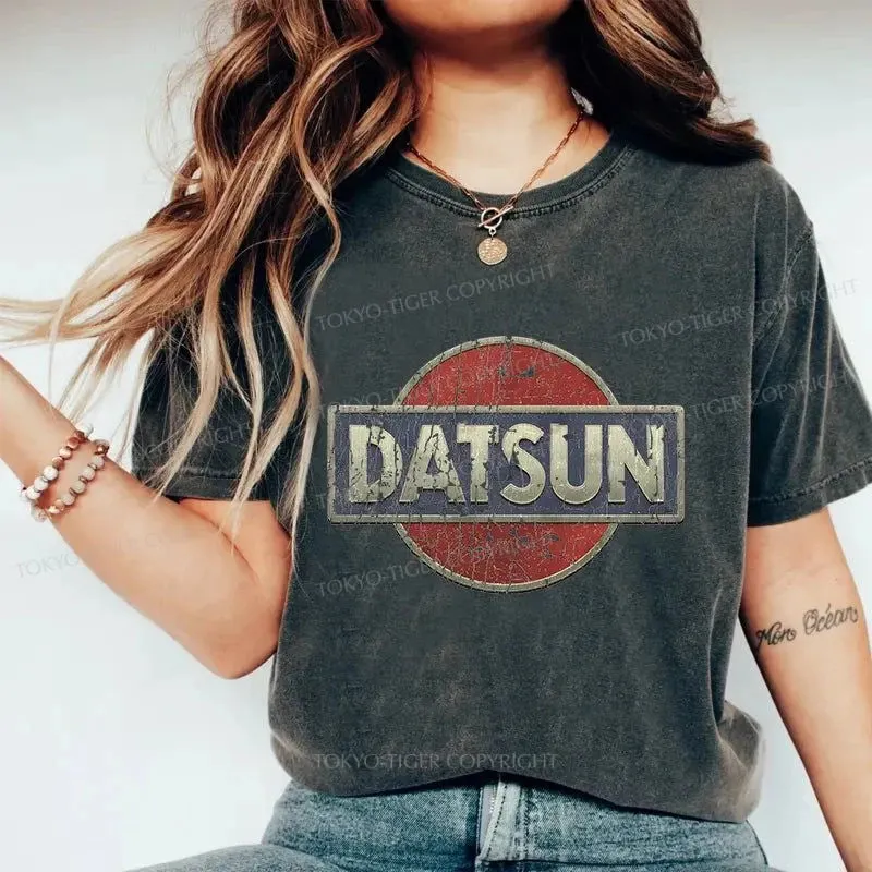 Tokyo-Tiger Datsun Logo Washed T-Shirt