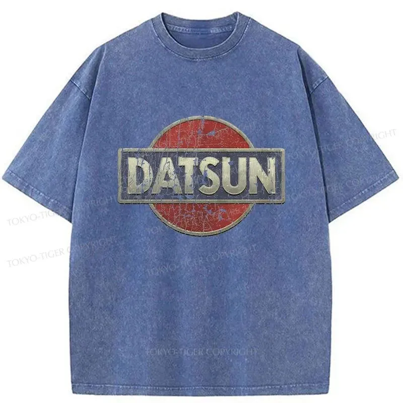 Tokyo-Tiger Datsun Logo Washed T-Shirt