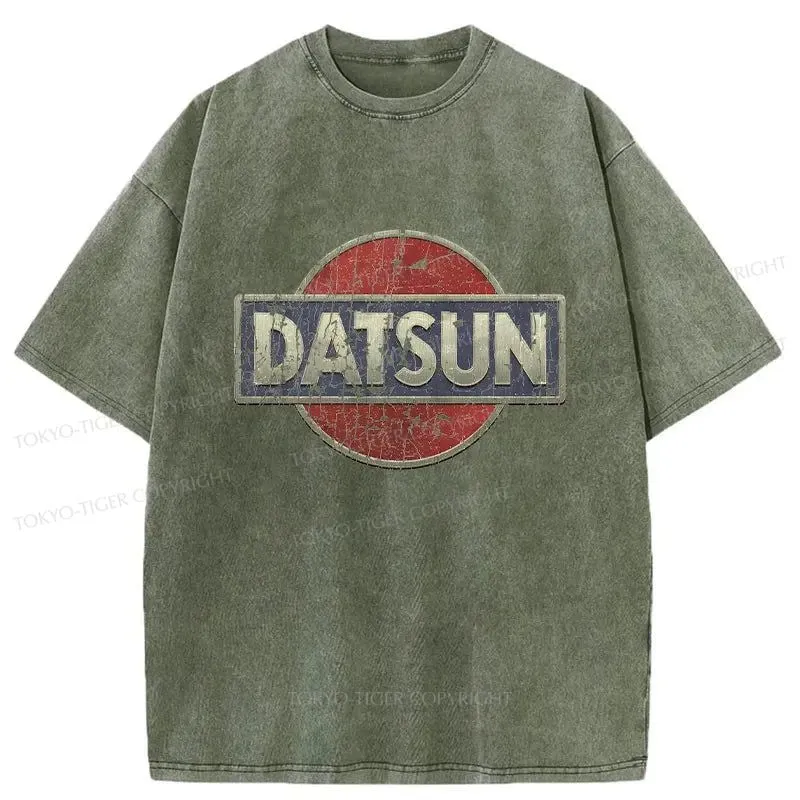 Tokyo-Tiger Datsun Logo Washed T-Shirt