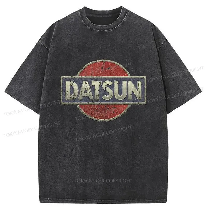 Tokyo-Tiger Datsun Logo Washed T-Shirt