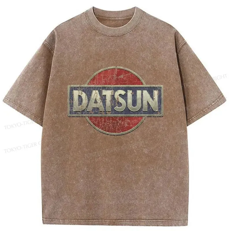 Tokyo-Tiger Datsun Logo Washed T-Shirt