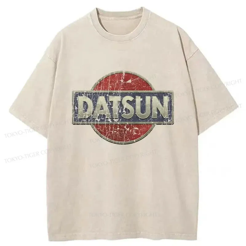 Tokyo-Tiger Datsun Logo Washed T-Shirt