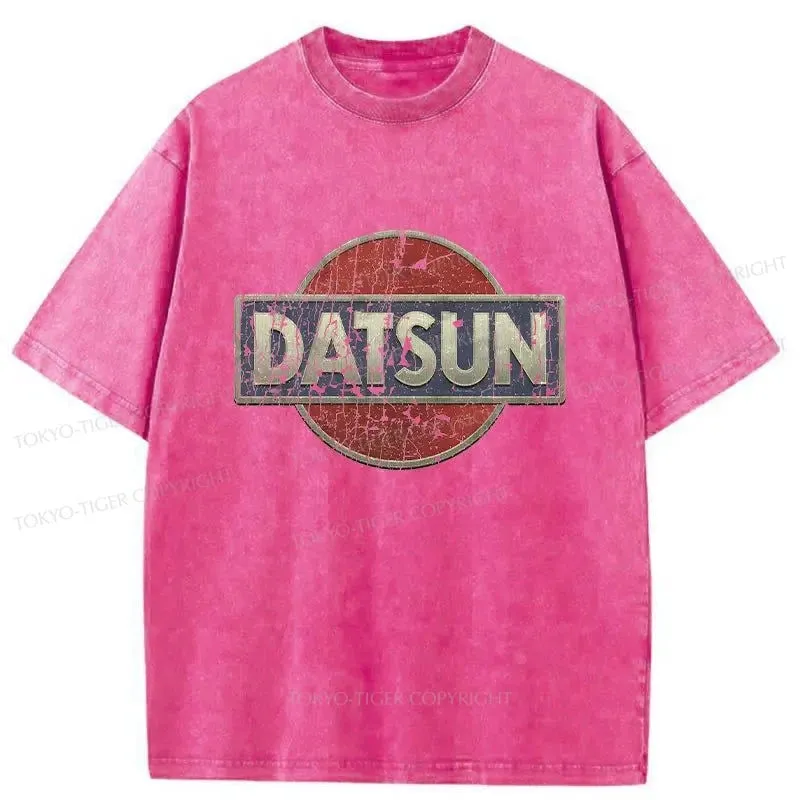 Tokyo-Tiger Datsun Logo Washed T-Shirt