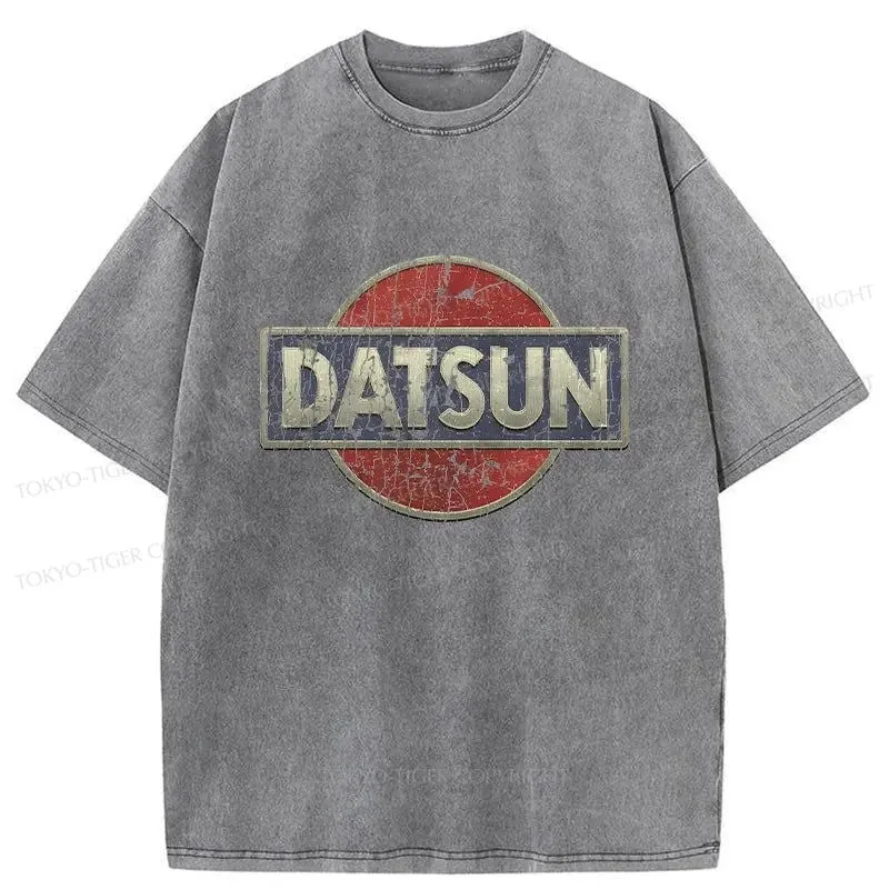 Tokyo-Tiger Datsun Logo Washed T-Shirt