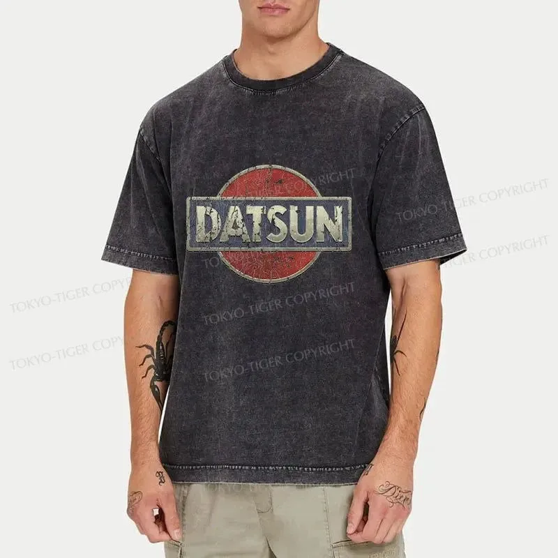 Tokyo-Tiger Datsun Logo Washed T-Shirt