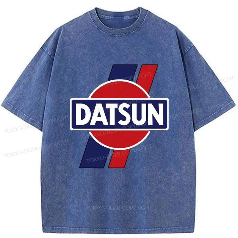 Tokyo-Tiger Datsun. Retro Japanese Washed T-Shirt