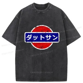 Tokyo-Tiger Datsun Vintage Japanese Car Washed T-Shirt