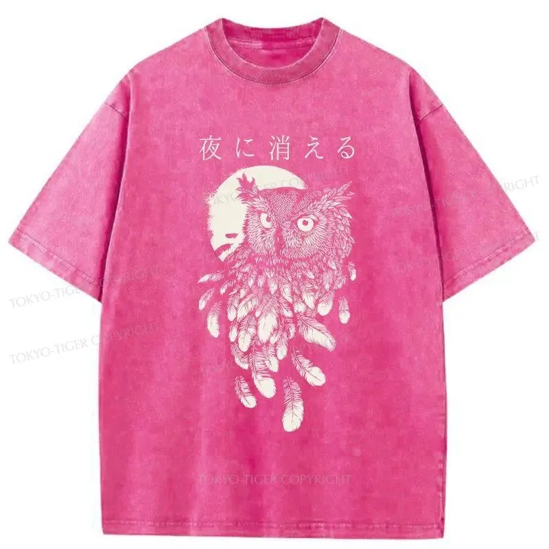 Tokyo-Tiger Disappear At Night Owl Washed T-Shirt