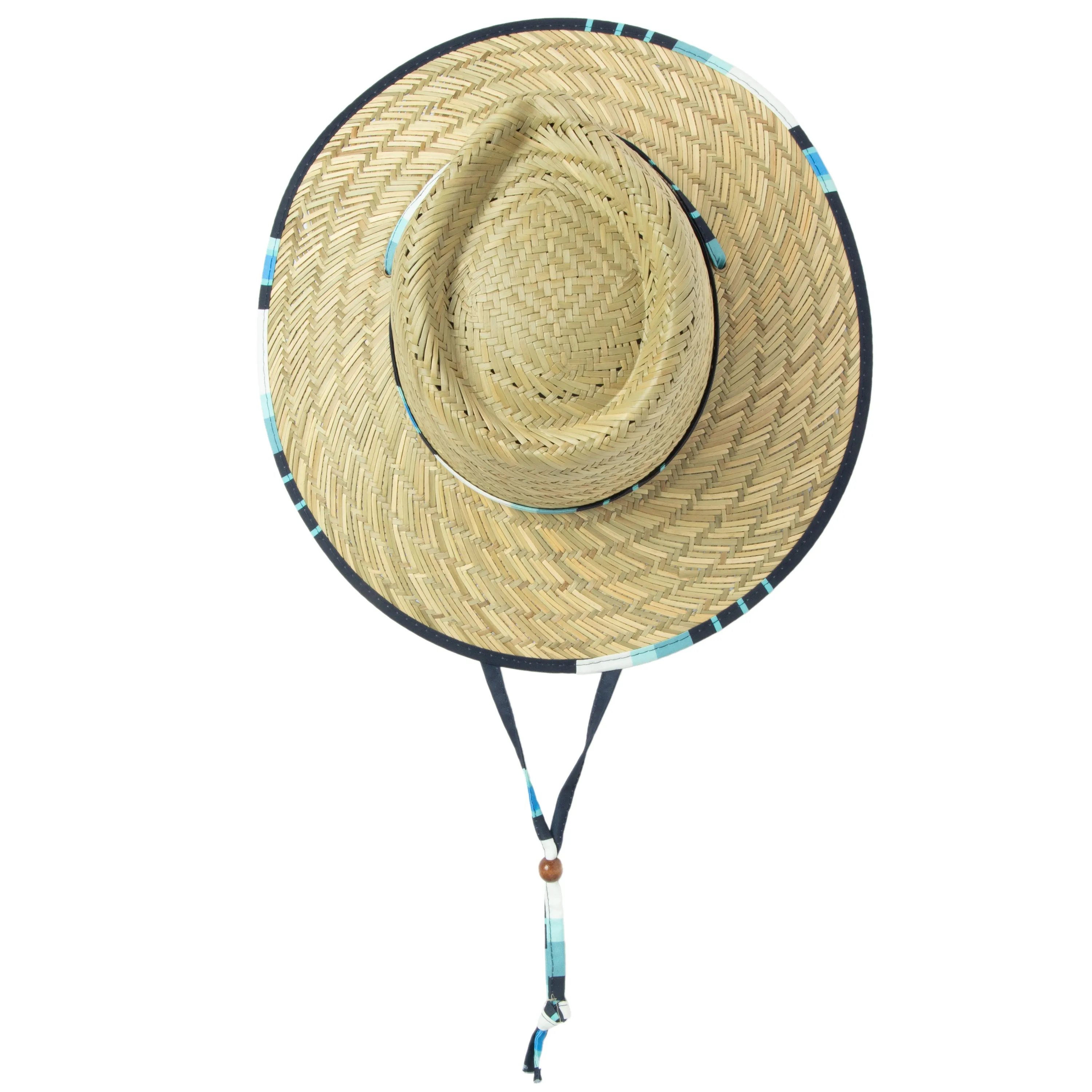 Tubular- Lifeguard Hat with Navy Striped Under Brim Print by Hang Ten
