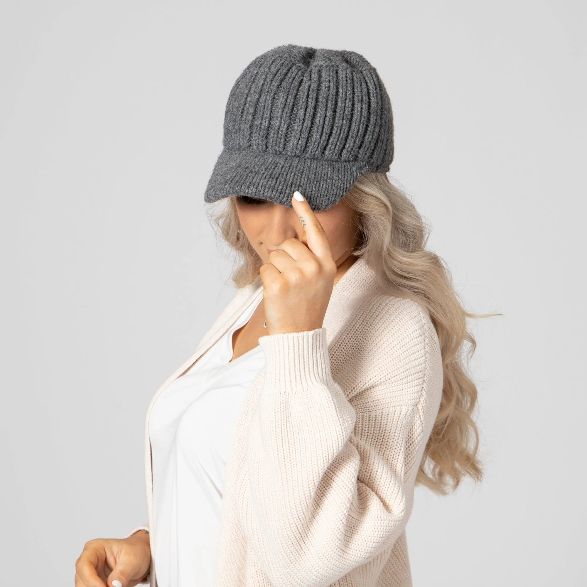 Women's Ribbed Knit Cap